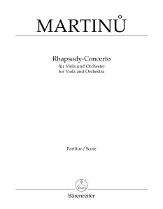 Rhapsody-Concerto for Viola and Orchestra (Study Score)