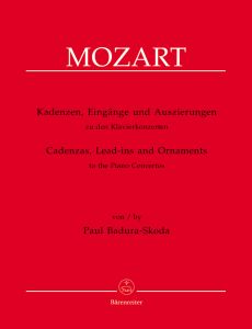 Mozart - Cadenzas, Lead-ins and Ornaments to the Piano Concertos
