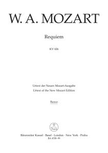 Requiem (K.626) (Bass Voice Part)