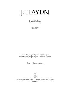 Stabat Mater (Hob.XX bis) (Wind Set, first version)