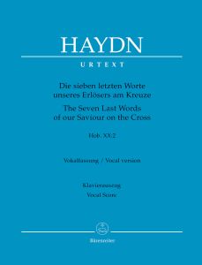 The Seven Last Words of our Saviour on the Cross (Hob.XX:2) (Vocal Version) (Vocal Score)