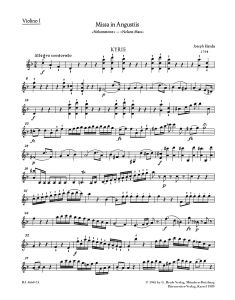 Missa in Angustiis (Nelson Mass) (Hob.XXII:11) (Violin I)