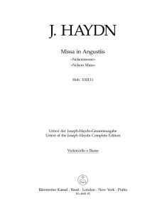 Missa in Angustiis (Nelson Mass) (Hob.XXII:11) (Cello/Bass)