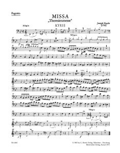 Mass in B-flat major (Theresa Mass) (Hob.XXII:12) (Wind Set)