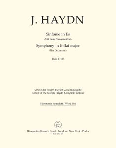 Symphony No.103 in E-flat major (The Drumroll) (Hob.I:103) (Wind Set)