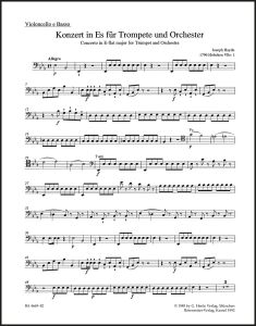 Concerto for Trumpet in E-flat major (Hob.VIIe:1) (Cello/Bass)