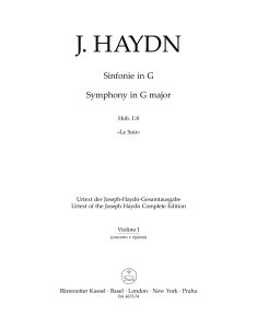 Symphony No.8 in G major (Hob.I:8) (Le Soir) (Violin I)