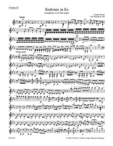 Symphony No.99 in E-flat major (HobI:99) (London No.7) (Violin II)