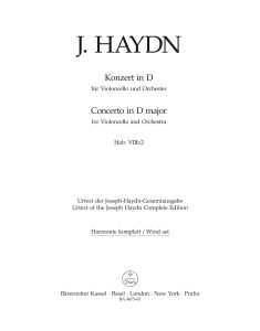 Concerto for Violoncello No.2 in D major (Hob.VIIb:2) (Wind Set)