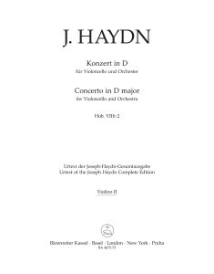 Concerto for Violoncello No.2 in D major (Hob.VIIb:2) (Violin II)