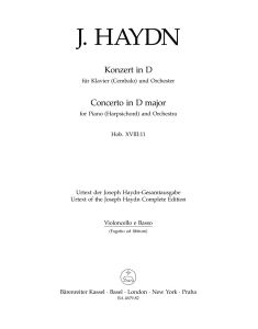 Concerto for Piano in D major (Hob.XVIII:11) (Cello/Bass)