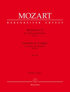 Concerto for Violin No.5 in A major (K.219) (Full Score)