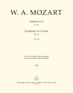 Symphony No.17 in G major (K.129) (Viola)