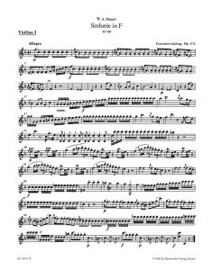 Symphony No.18 in F major (K.130) (Violin I)
