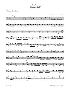 Symphony No.18 in F major (K.130) (Cello/Bass)