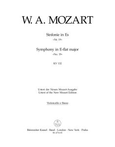 Symphony No.19 in E-flat major (K.132) (Cello/Bass)