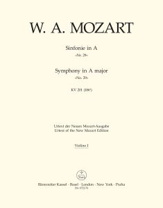 Symphony No.29 in A major (K.201) (Violin I)