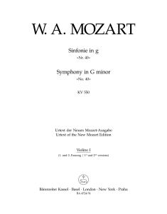 Symphony No.40 in G minor (K.550) (Violin I)