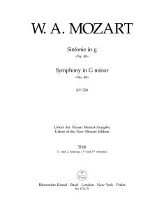 Symphony No.40 in G minor (K.550) (Viola)