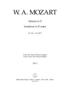 Symphony in D major (K.196/K.121) Overture to La finta giardiniera (Wind Set)