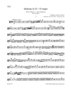 Symphony No.31 in D major (K.297) (Paris) (Viola)