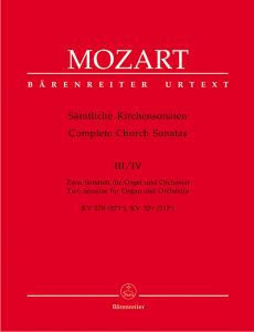Church Sonatas Vol 3/4 (K.278, 329) (Full Score)