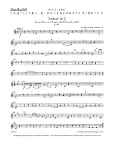 Church Sonatas Volume 5 (K.263) (Trumpet II)