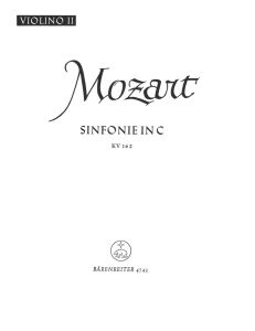 Symphony No.22 in C major (K.162) (Violin II)