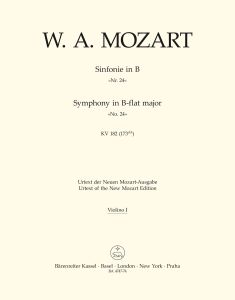 Symphony No.24 in B-flat major (K.182) (Violin I)