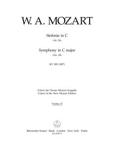 Symphony No.28 in C major (K.200) (Violin II)