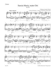 Sancta Maria, Mater Dei (K.273) (Organ)
