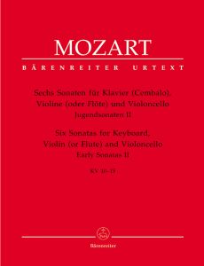 Six Sonatas for Piano, Violin (Flute) & Violoncello (K.10-15): Early Sonatas II (Score & Parts)