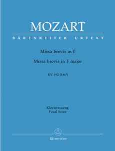 Missa brevis in F major (K.192) (Vocal Score)