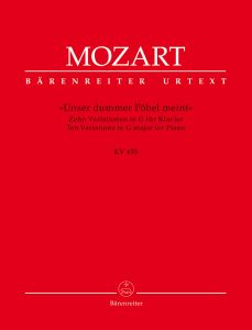 Ten Variations in G major on Unser dummer Pöbel meint (K.455) (Piano)