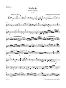 Symphony No.35 in D major (K.385) (Haffner) (Violin I)