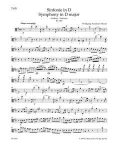 Symphony No.35 in D major (K.385) (Haffner) (Viola)