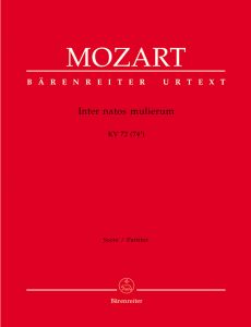 Inter natos mulierum (K.72) (Full Score)