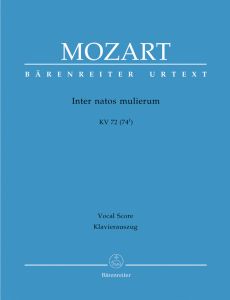 Inter natos mulierum (K.72) (Vocal Score)