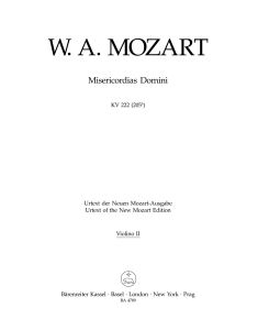 Misericordias Domini (K.222) (Violin II)