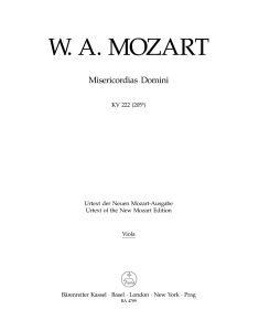 Misericordias Domini (K.222) (Viola)