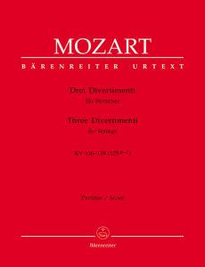 Three Divertimenti for Strings (K.136-138) (Full Score)