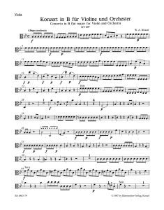 Concerto for Violin No.1 in B-flat major (K.207) (Viola)