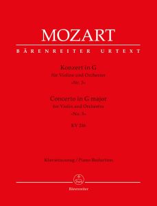 Concerto for Violin No.3 in G major (K.216) (Violin & Piano)