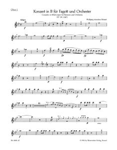 Concerto for Bassoon in B-flat major (K.191) (Wind Set)