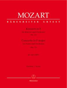 Concerto for Piano No.11 in F major (K.413) (Full Score)