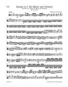 Concerto for Piano No.13 in C major (K.415) (Viola)