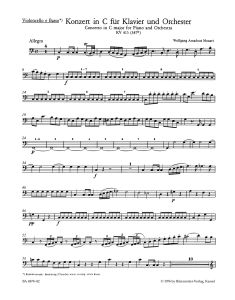 Concerto for Piano No.13 in C major (K.415) (Cello/Bass)