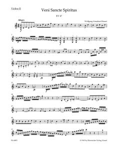 Veni Sancte Spiritus (K.47) (Violin II)