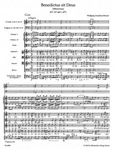 Benedictus sit Deus (K.117) (Violin I)