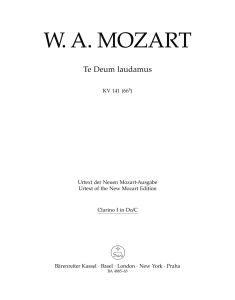 Te Deum laudamus in C major (K.141) (Wind Set)
